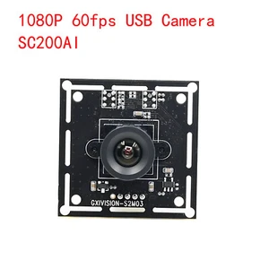 60fps USB Camera Module 1080p SC200AI 1920x1080 HD Webcam 2MP UVC Play And Play - Afbeelding 1 van 8