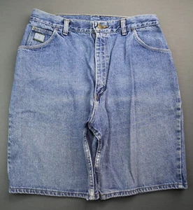 Pantalones cortos de jean vintage para mujer Wrangler tiro alto mamá desgastados talla 16 EE. UU. (33x9) - Imagen 1 de 7
