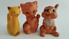 Vintage 60's Lot of 3 Rubber Squeaker Toys