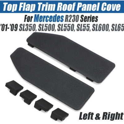 FOR MERCEDES-BENZ R230 SL500 SL350 CONVERTIBLE TOP FLAP TRIM ROOF PANEL COVER - Image 1 of 4