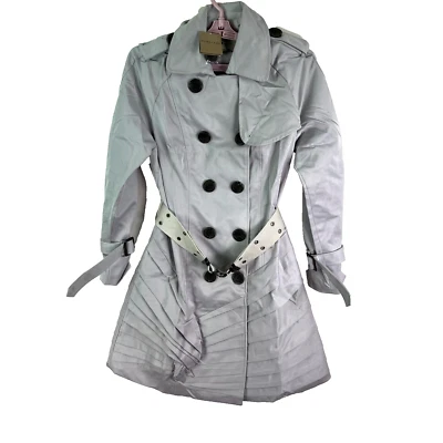 Burberry London Тренч подпоясанный женщин Jr размер большой серый - Изображение 1 из 4