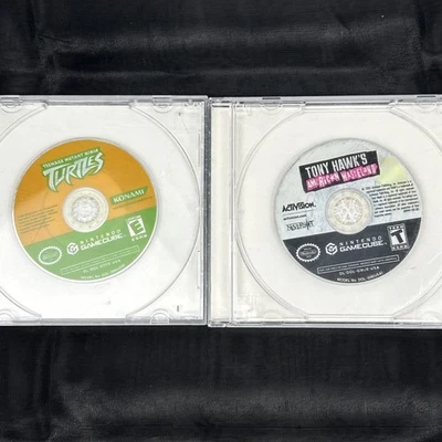 Lote de juegos Nintendo GameCube Tony Hawk American Wasteland y solo disco TMNT Foto 1 de 4