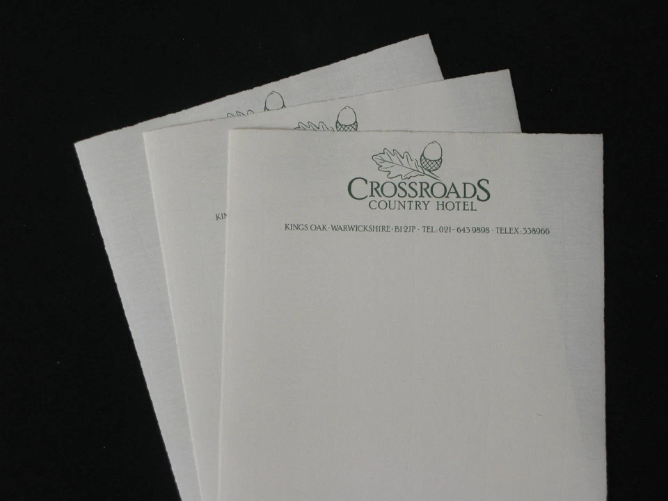 ATV / Central TV, Crossroads Motel headed writing paper - Image 1 of 1