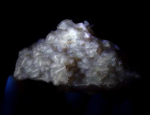 FLUORITA Y CALCITA AMARILLA - ESPAÑA Asturias Moscona - ¡EXCELENTE LW fluorescente! /pl968 - Imagen 1 de 24