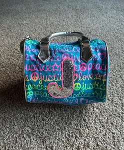 "Justice" Girls Peace Love y2k vintage Purse With "J” - Picture 1 of 6
