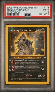 Pokemon Shining Tyranitar 113/105 PSA 9 Mint Neo Destiny 1st Edition Secret 2002 - Bild 1 von 5