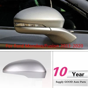 Silver RH Rearview Door Side Mirror Cover Cap For Ford Mondeo/Fusion 2013-2020 - Bild 1 von 5