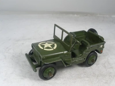 Inglaterra Dinky Toys Ejército #153a Todo Original Segunda Guerra Mundial Jeep VERDADERO ESTADO COLECCIONISTA Foto 1 de 4