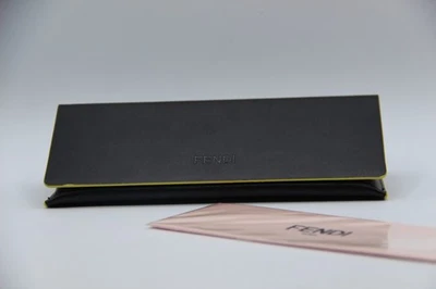 NUEVO FENDI NEGRO AUTÉNTICO GAFAS GAFAS GAFAS GAFAS DE SOL ESTUCHE CON TELA Foto 1 de 3