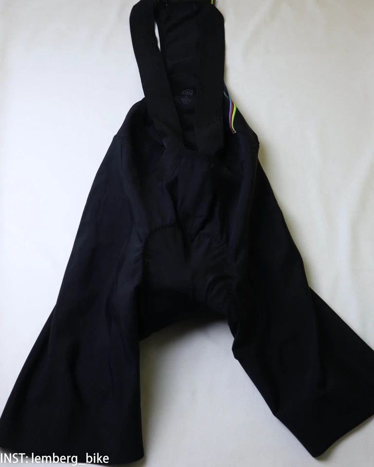 Santini uci champion cycling bib shorts (L) #488 - Image 1 of 4