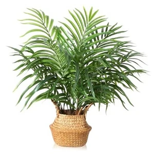Artificial Palm Tree Fake Potted Areca Palm Plant with Handmade 28Inch 1 - Picture 1 of 7