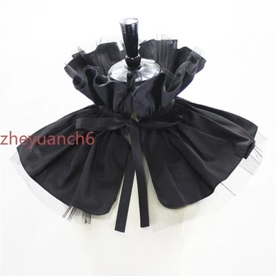 Gargantilla con cordones cuello falso malla empalme volantes cuello falso chal de payaso Foto 1 de 4