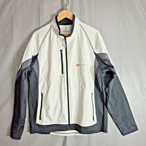 Electronic Arts Artworks Jacket Mens Large White Gray Logo Softshell - 0382 - Picture 1 of 14