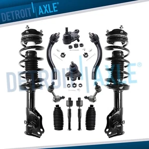 Front Struts Tie Rods Sway Bars Ball Joints Boots Kit for 2006-2011 Honda Civic - Picture 1 of 8