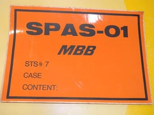 Calcomanía grande de 8,5" x 12" de la NASA - SPAS-01 MMB STS #7 - Imagen 1 de 2