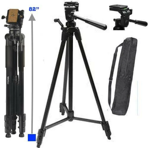  82" PROFESSIONAL HEAVY DUTY TRIPOD FOR CANON EOS REBEL 5D 6D 7D 60D 70D 80D T5 - Image 1 of 4