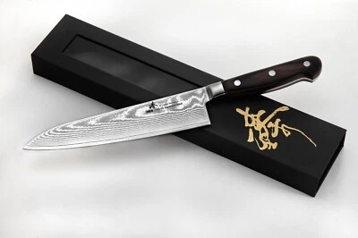 Zhen 67 Layers Damascus VG-10 Japanese steel Gyuto chef knife, 8-inch vs shun - Image 1 of 2