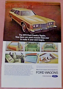 1973 Ford Country Squire Station Wagon Print Ad 6.5" X 10". - Picture 1 of 1