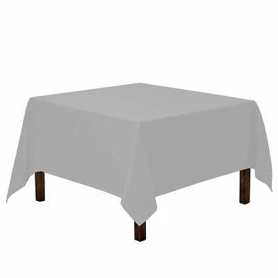 52x52'' Polyester Square Tablecloth for Wedding, Banquet, Polyester Table Cover - Image 1 of 4