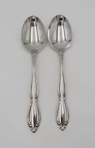 Juego de 2 cucharas soperas de acero inoxidable Oneida Strathmore de lujo brillantes cubiertos - Imagen 1 de 10