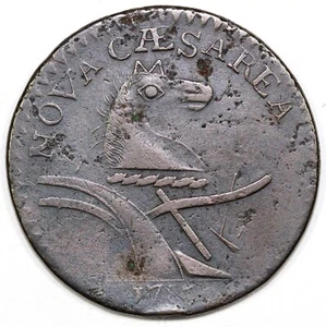 1787 Maris 6-D New Jersey Colonial Copper Coin - Picture 1 of 2