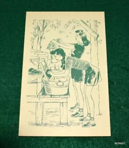VINTAGE 1943 GIRL SCOUT POSTCARD - - Picture 1 of 3