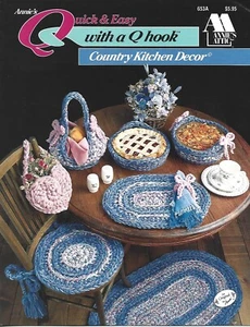 Country Kitchen Decor with a Q Hook - Crochet Instruction Booklet - Imagen 1 de 2