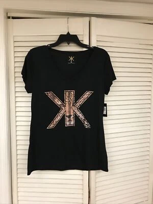 Camiseta Pullover Manga Corta Grande Colección Kardashian, Negra, Nueva Con Etiquetas Foto 1 de 4