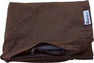 Dogbed4less Heavy Duty 40"x35"x4" Brown Denim Jean Dog Pet Bed External Cover - Picture 1 of 7