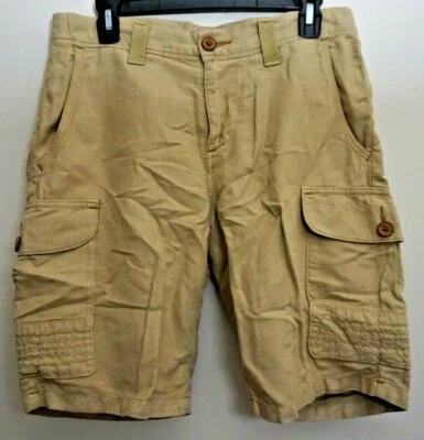 Pantalones Cortos Carga Para Hombre Talla 30 Robert Graham Calce Clásico Algodón Lino Beige Caqui Foto 1 de 4