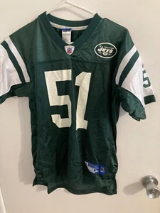 NEW York Jets Jonathan Vilma green nfl football Jersey youth Large 14-16 - Picture 1 of 2