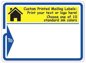 1.000 Adesivi Postali Personalizzati, Stampati 3" x 4" Etichette Spedizione, Rotoli o Pinfeed - Foto 1 di 5