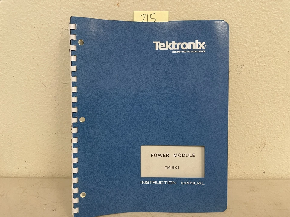 Tektronix TM501 Power Module Manual 070-1304-00 – Original Instruction - Image 1 of 4