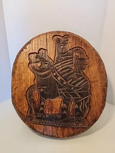 Antique Pennsylvania Dutch Hand Carved Wood Horse and Rider Folk Art Primative - Picture 1 of 11