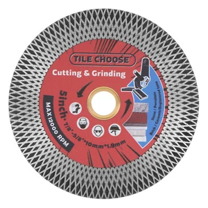 Diamond Porcelain Tile Saw Blade 5" Super Thin Diamond Cutting Disc - Picture 1 of 6