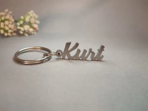Kurt Stainless Steel Keychain Gift Bag Pouch Car Keychain - Picture 1 of 5