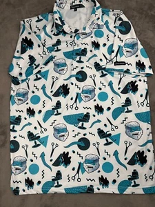Snowman Golf Poloshirt - Herren Größe L - "High Fades" Grafik - Bild 1 von 6