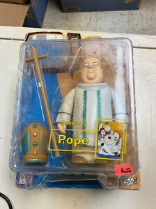 Family Guy Series 3 The Pope Mezco Action Figure Coming Off Card