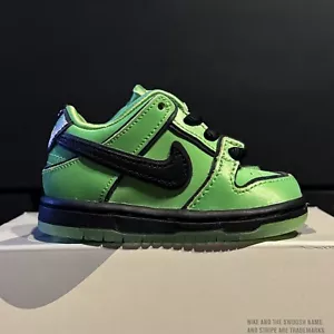 Nike SB Dunk Low Pro x The Powerpuff Girls Buttercup FZ8831-300 - Size 4C Green - Picture 1 of 9