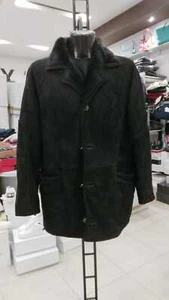 Abrigo de Piel Borrego Peter S. Mujer Negro Auténtica Talla 50 Mon 792 Lz - Imagen 1 de 8