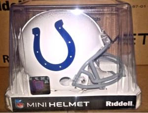 NFL Indianapolis Colts 2004 - 2019 Throwback Riddell VSR4 Mini Helm - Bild 1 von 2