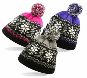 Sombrero Bobble Invierno Cálido Acrílico Lavable a Máquina - Imagen 1 de 4