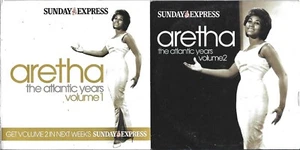 ARETHA FRANKLIN - THE ATLANTIC YEARS - 2 DISCS - SUNDAY EXPRESS PROMO MUSIC CD - Imagen 1 de 2