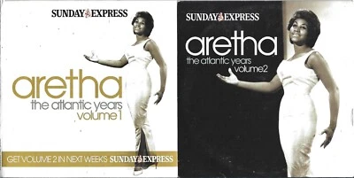ARETHA FRANKLIN - THE ATLANTIC YEARS - 2 DISCS - SUNDAY EXPRESS PROMO MUSIC CD - Image 1 of 2