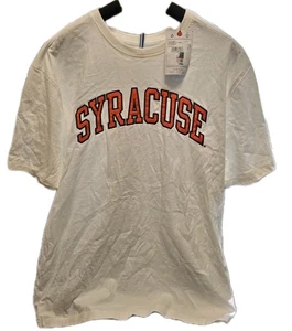 NEW Syracuse University Orange Champion T-Shirt Large Embroidered NCAA White NY - Picture 1 of 12