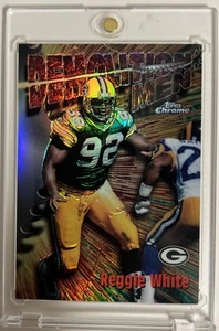 1997 Topps Chrome Season's Best Refractor Reggie White # 4 Demolition Men - Picture 1 of 2