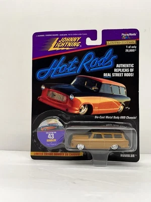 Johnny Lightning Hot Rods 1956 "Rumbler" #43 coleccionista escala 1:64 fundido a presión nuevo Foto 1 de 4