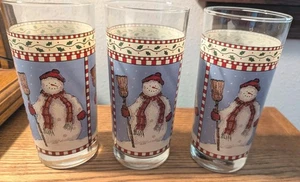 Schneemann Kühlbecher 3-16 Unzen Brille Sakura Debbie Mumm 1997 sehr guter Zustand - Bild 1 von 4