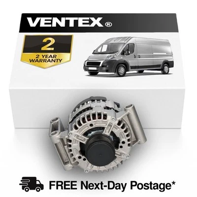 VENTEX® Alternator for Peugeot Boxer Citroen Relay Fiat Ducato 2.2D 2006-2011 - Image 1 of 4
