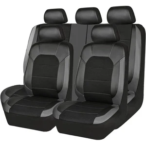 9 Pieces/set Car Seat Cover Car Leather Breathable Fabric Universal Pu Leather - Picture 1 of 22